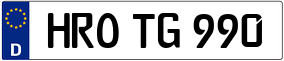 Trailer License Plate
